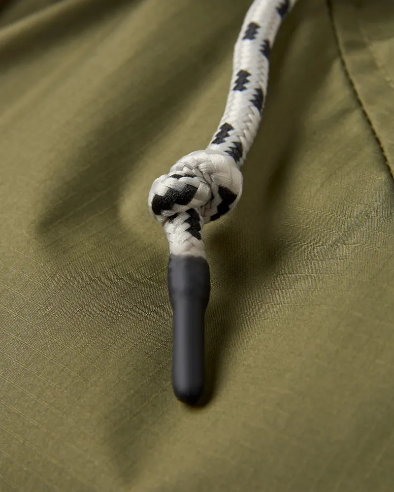 Passenger Waves Recycled Sherpa Lined Changing Robe in Black/Khaki-5