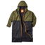 Passenger Waves Recycled Sherpa Lined Changing Robe in Black/Khaki