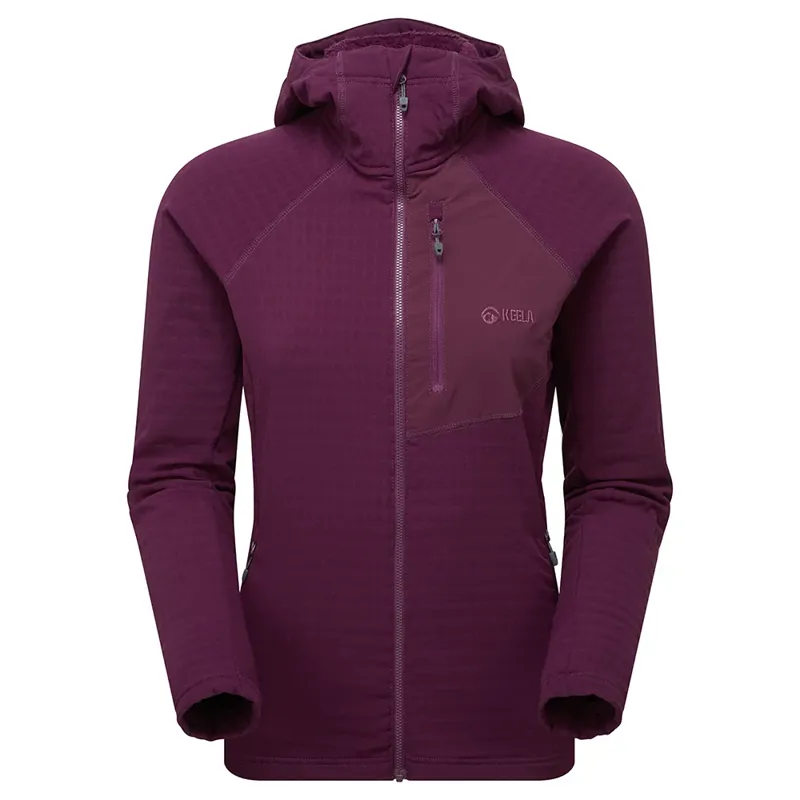 Keela Women's Dunlin Hoody in Black Cherry
