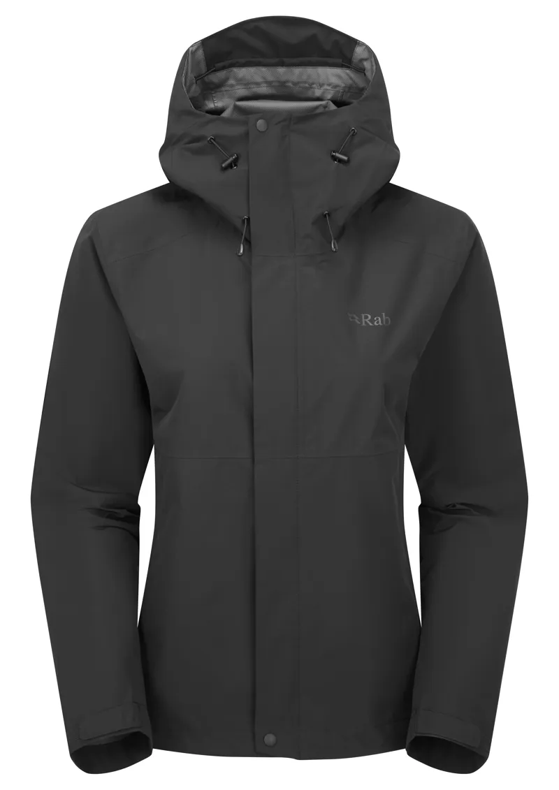 Rab Women's Downpour Jacket in Black