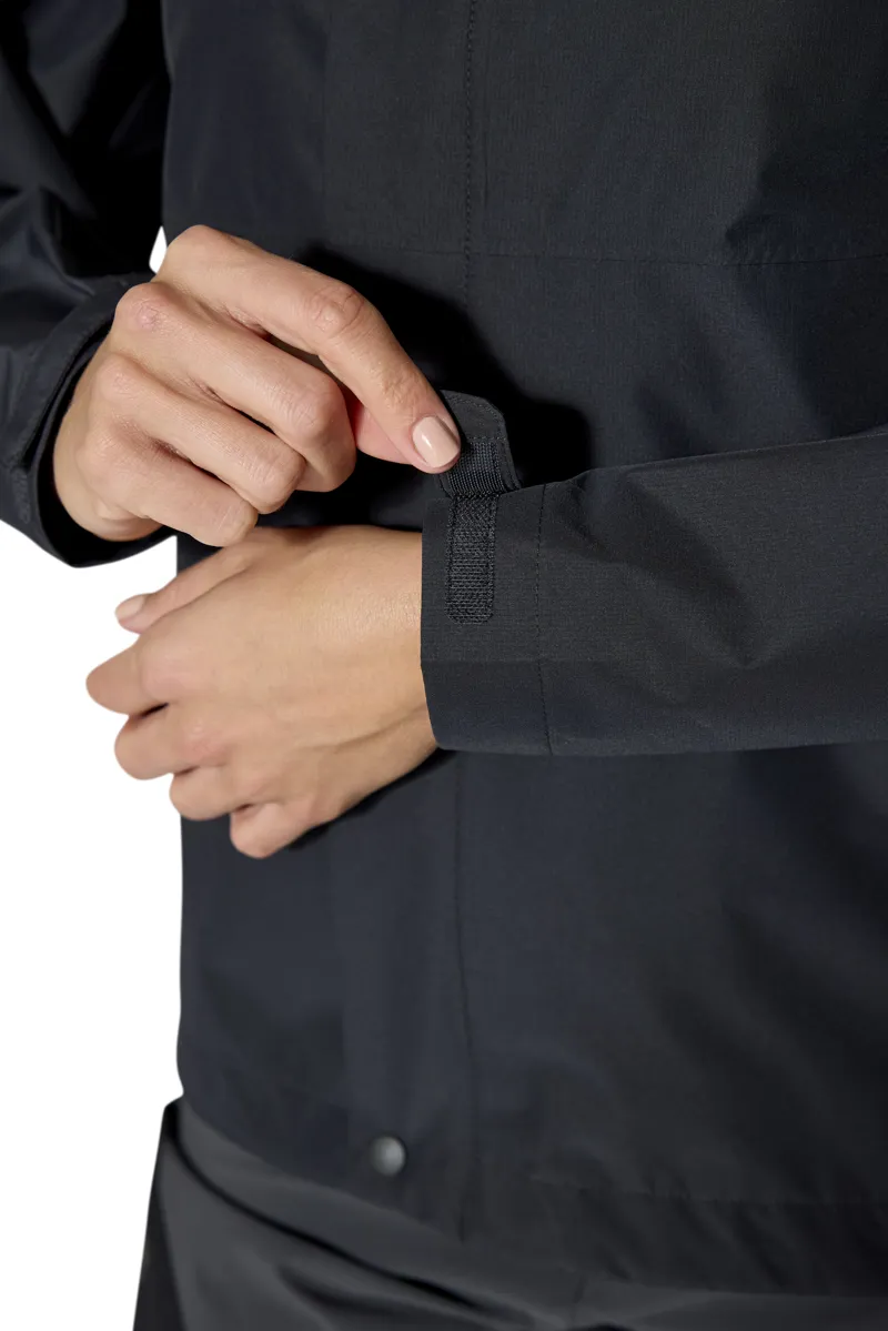 Rab Women's Downpour Jacket in Black-4