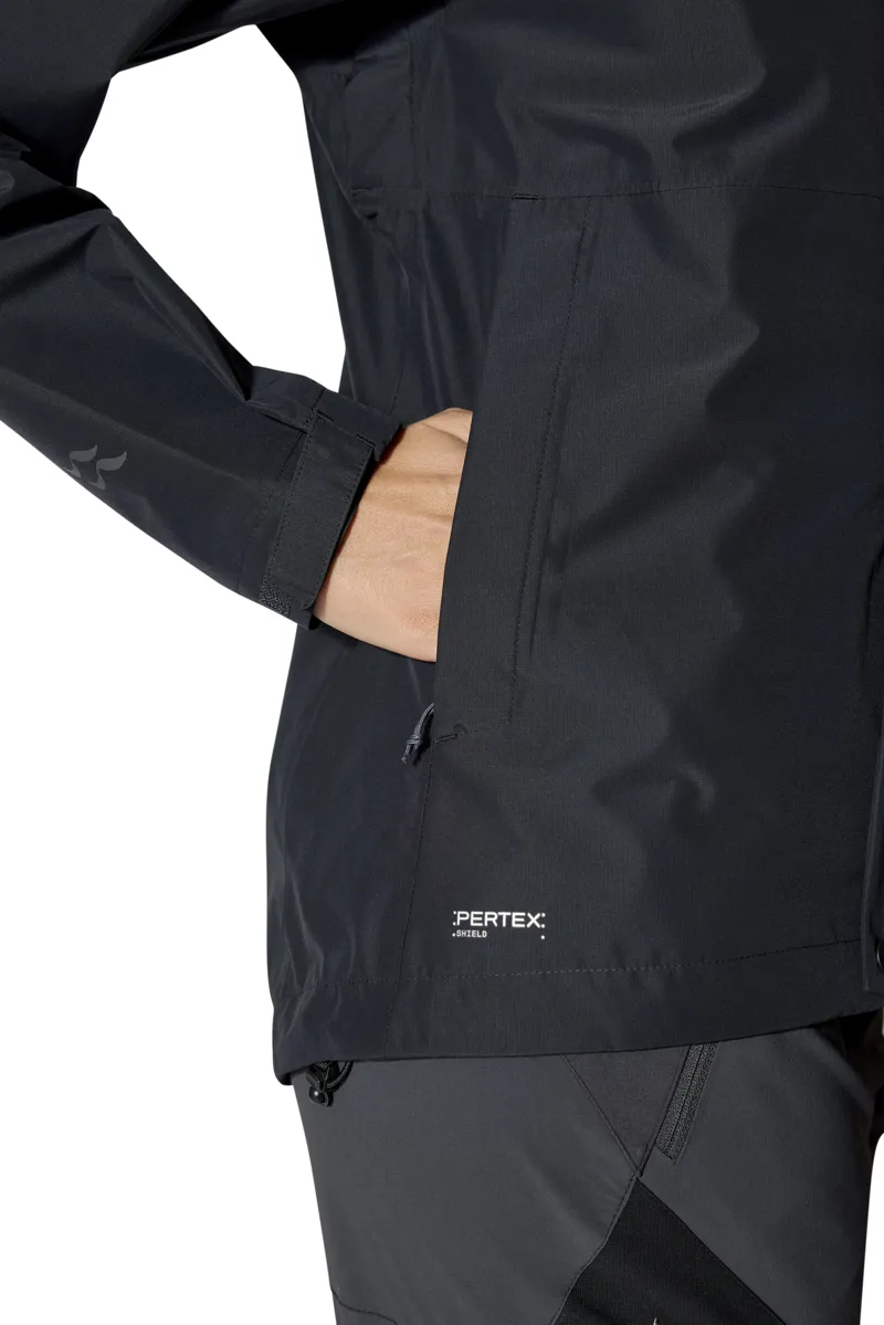 Rab Women's Downpour Jacket in Black-5