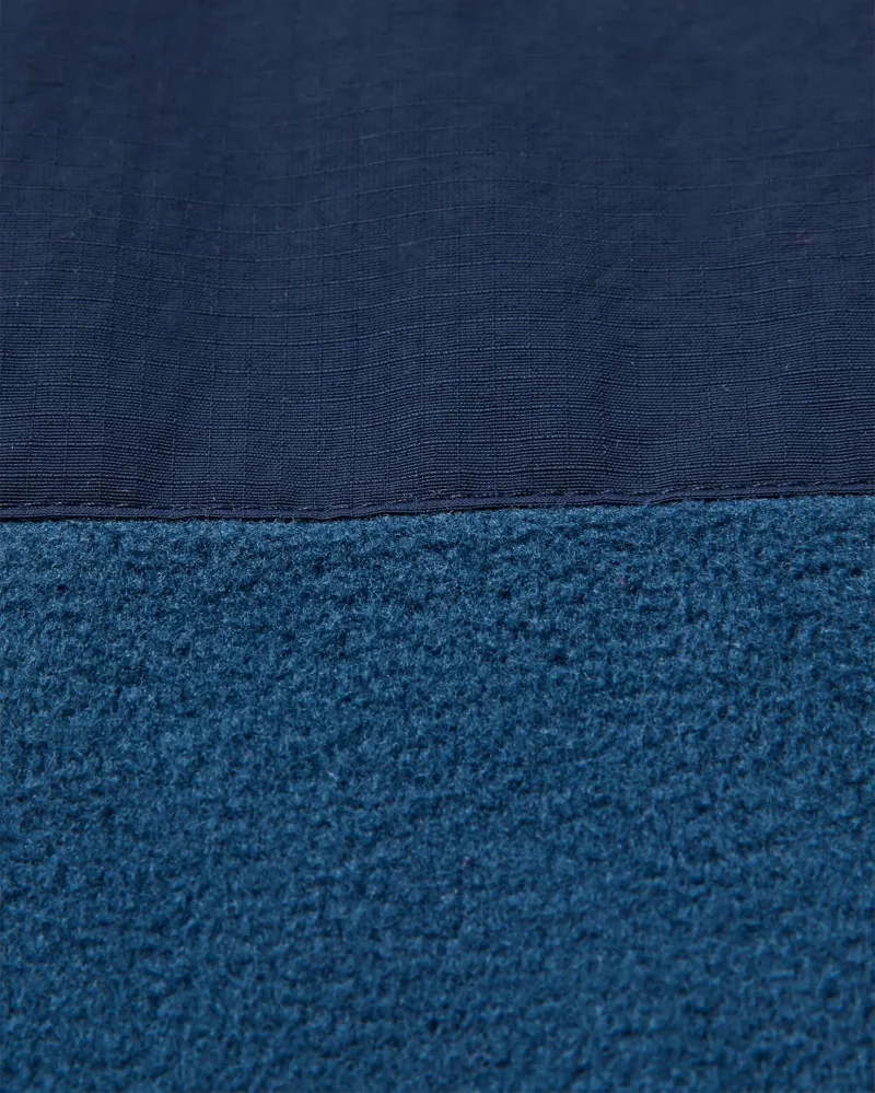 Passenger Men's Woodland 2.0 Hoodless 1/2 Zip Recycled Polar Fleece in Rich Navy/Dark Denim-4