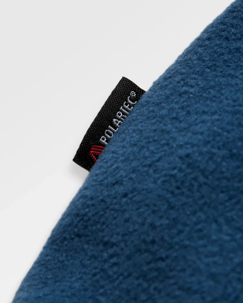 Passenger Men's Woodland 2.0 Hoodless 1/2 Zip Recycled Polar Fleece in Rich Navy/Dark Denim-5