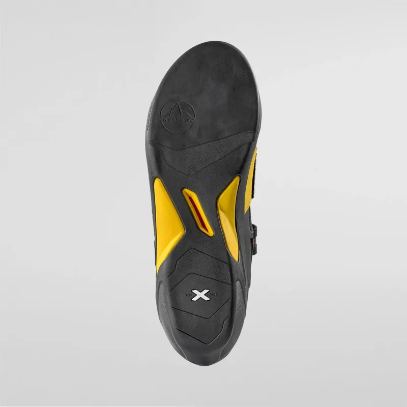 La Sportiva HyperEZ Climbing Shoes in Black/Yellow-4