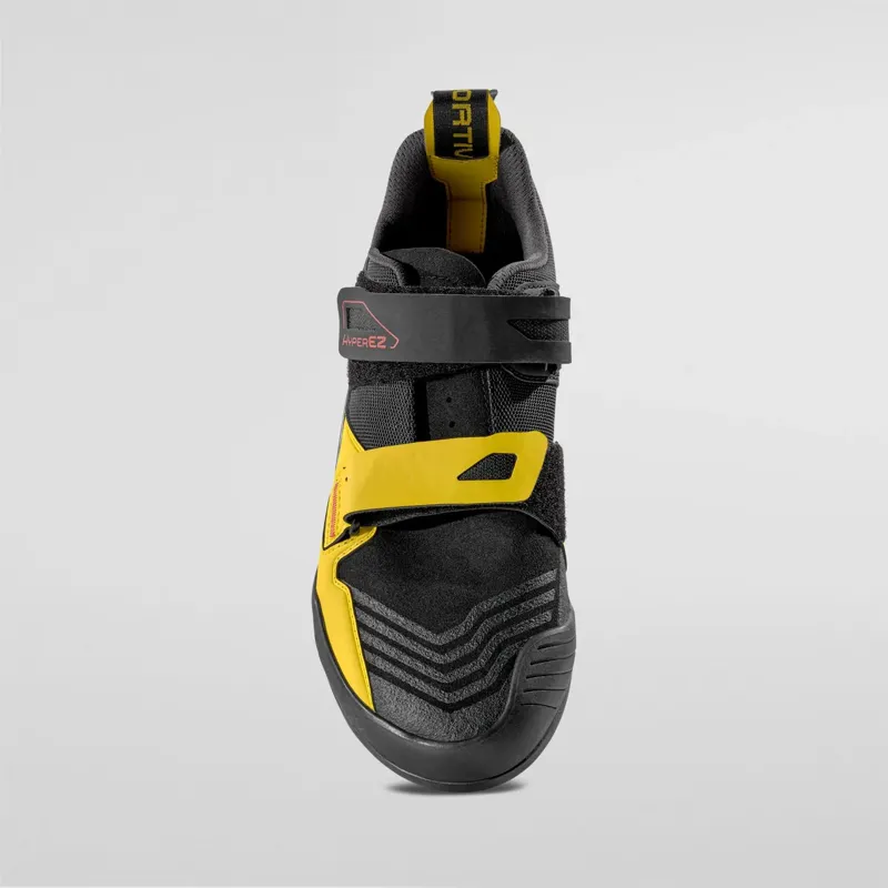 La Sportiva HyperEZ Climbing Shoes in Black/Yellow-3