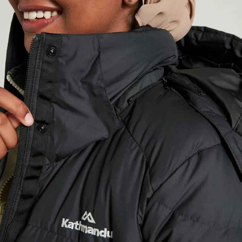 Kathmandu Women's Winterburn Down Parka in Black-2