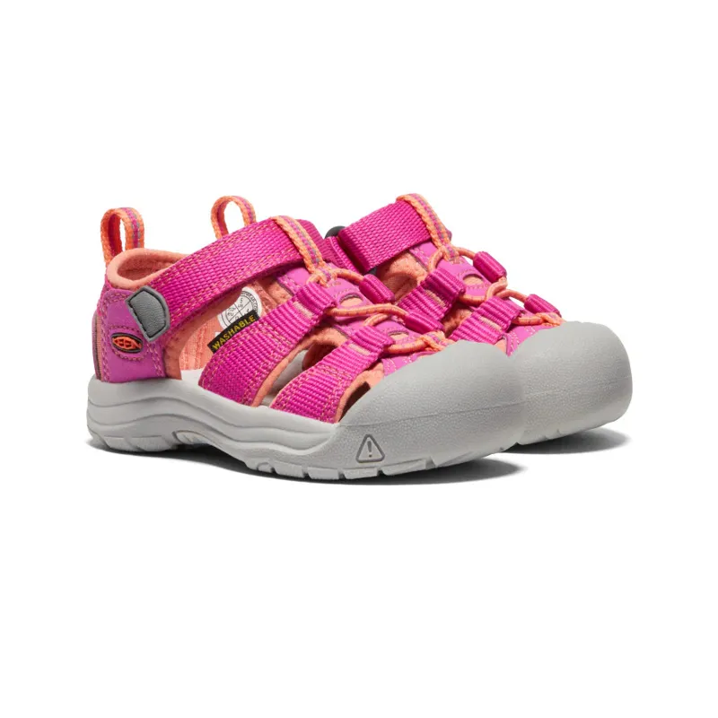Keen Toddler's Newport H2 Sandal in Very Berry/ Fusion Coral