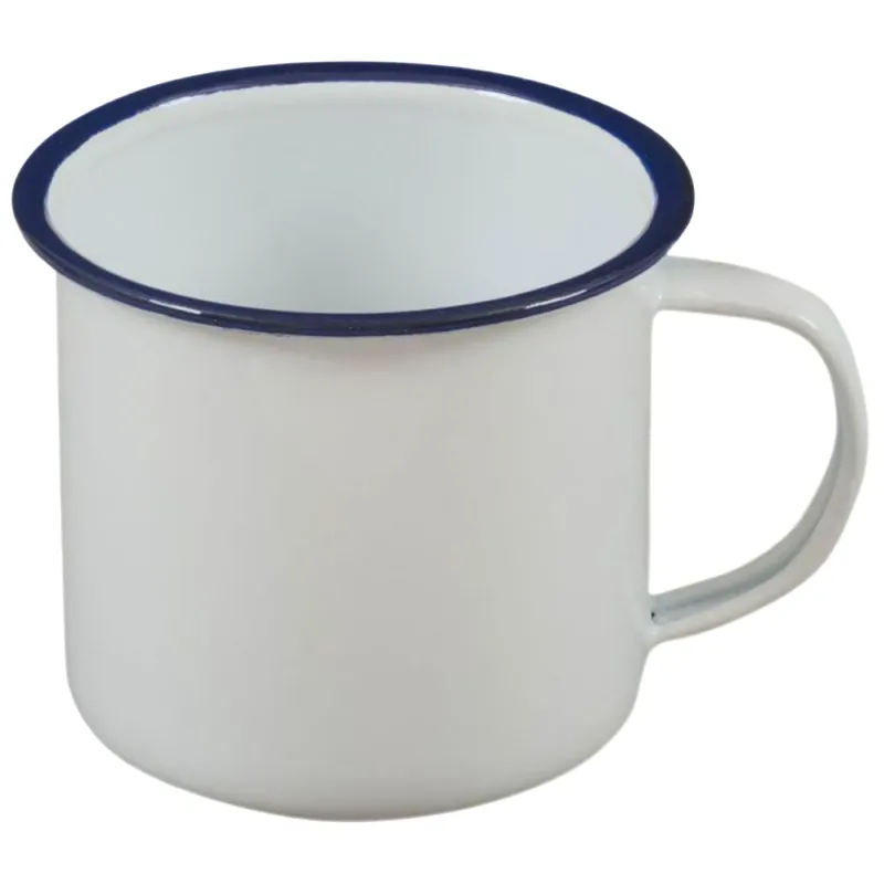 Highlander 280ml Enamel Mug in White