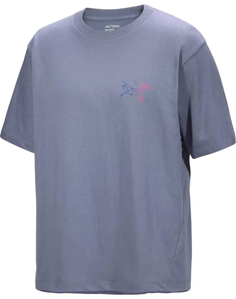 トップス Kragg Cotton Logo Short Sleeve Arc'teryx Adult Men's Kragg Cotton Logo T-Shirt in Stratus/Multi
