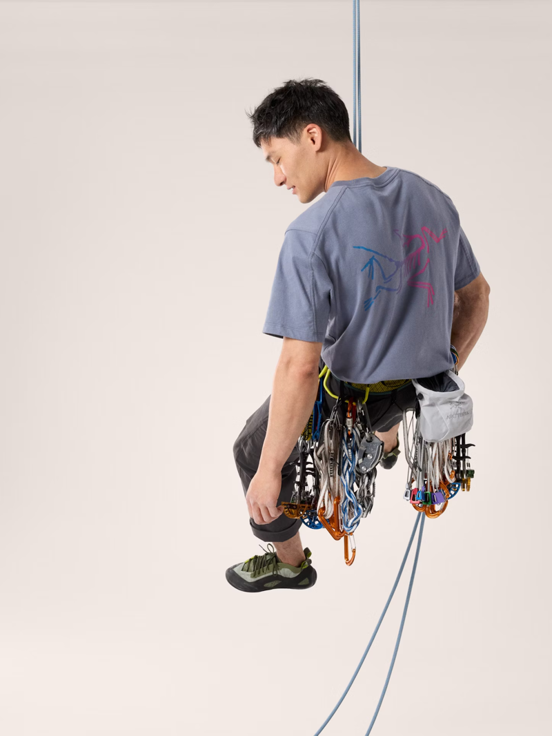 Arc'teryx Adult Men's Kragg Cotton Logo T-Shirt in Stratus/Multi-5