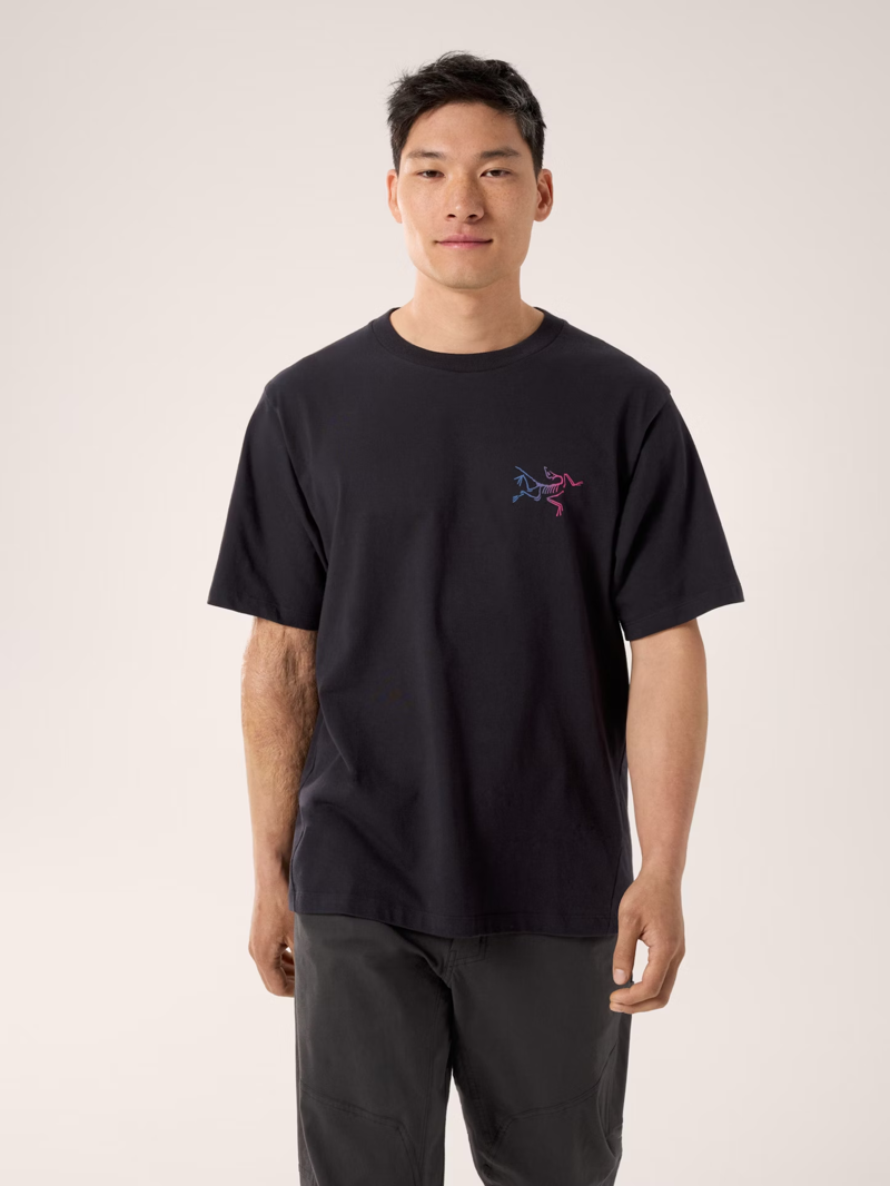 Arc'teryx Adult Men's Kragg Cotton Logo T-Shirt in Black/Multi-1