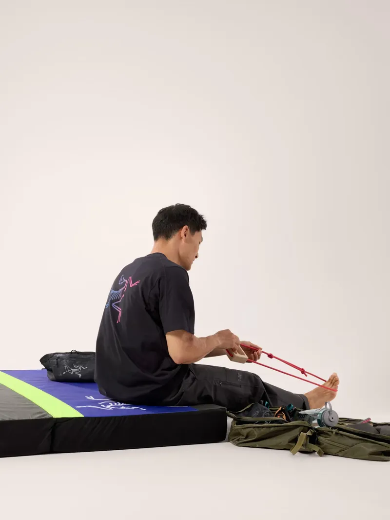 Arc'teryx Adult Men's Kragg Cotton Logo T-Shirt in Black/Multi-5