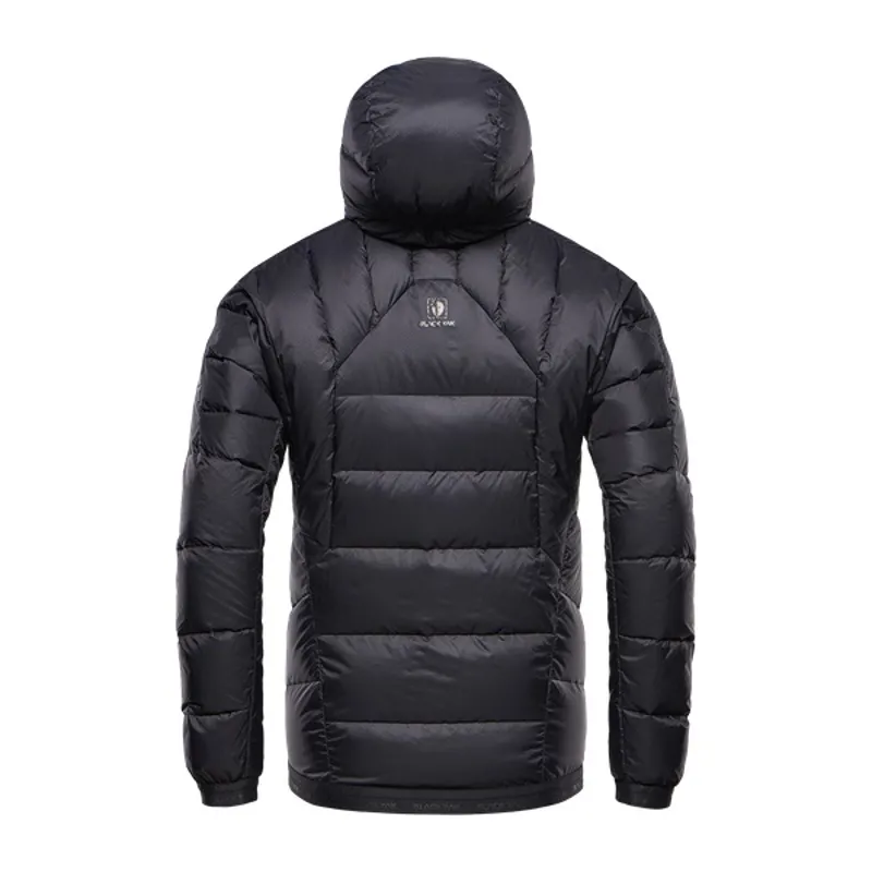 Black yak hooded top active down jacket