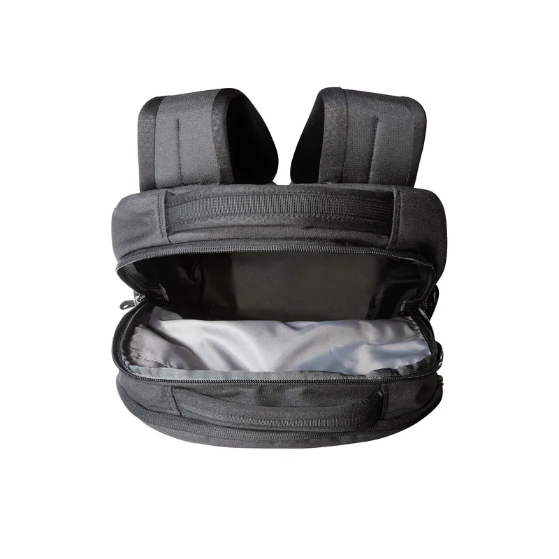 The North Face Vault rucksack in TNF Black Heather/Ledyellow-3