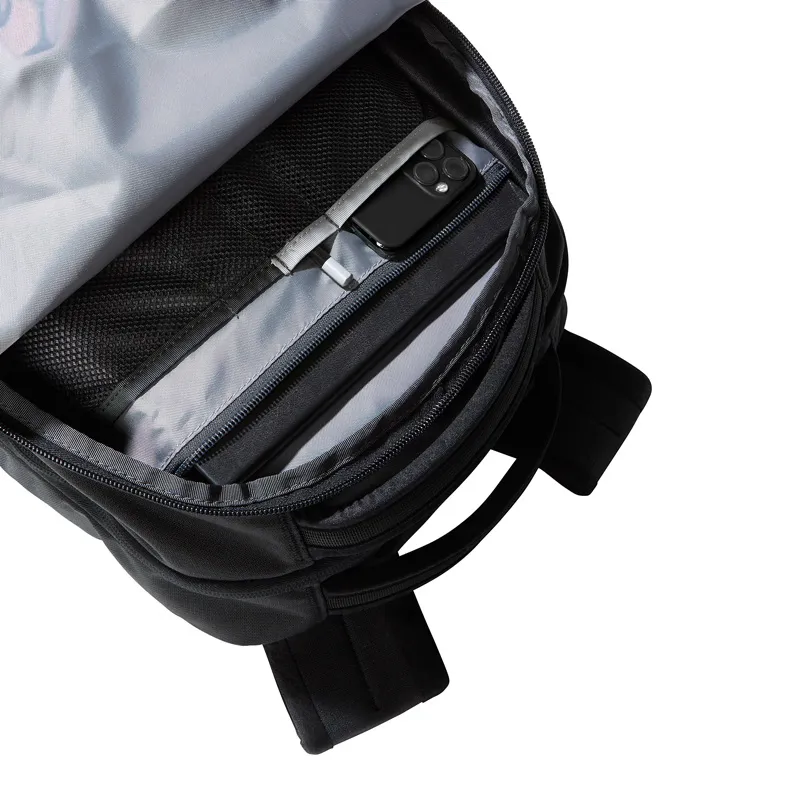 The North Face Vault rucksack in TNF Black Heather/Ledyellow-4