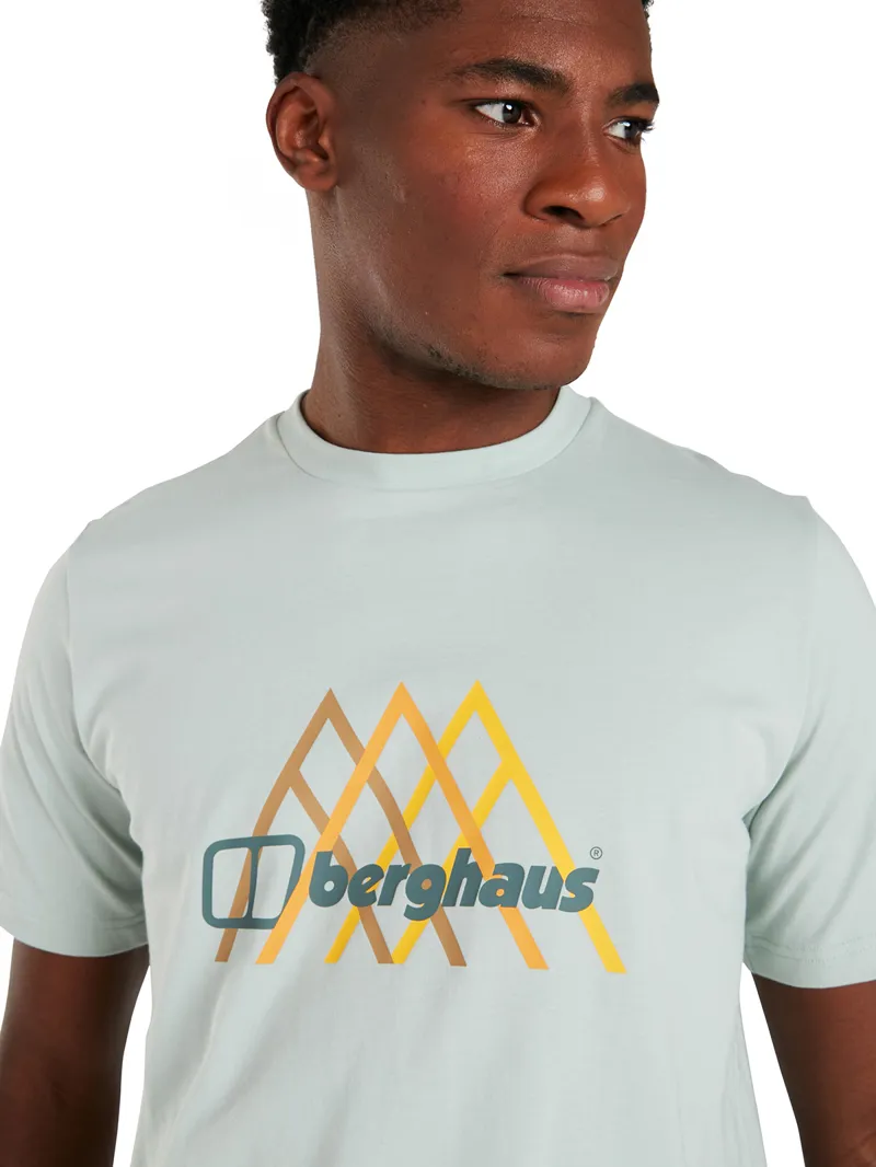 Berghaus Peak Fusion Grid Mens T-Shirt in Grey/Grey-2