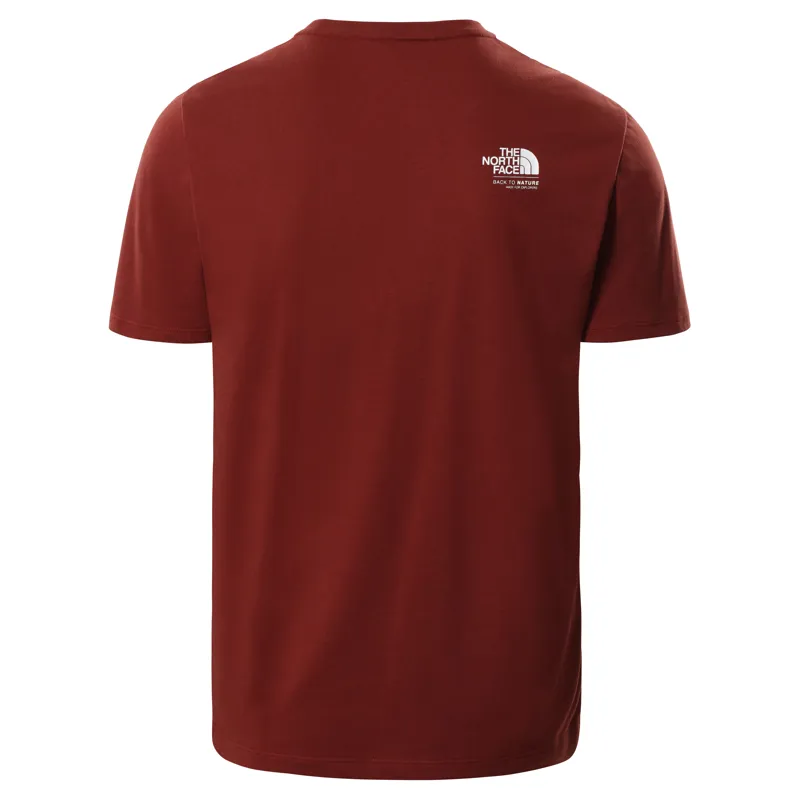 The North Face Foundation Graphic Mens T-Shirt in Brick House Red-1