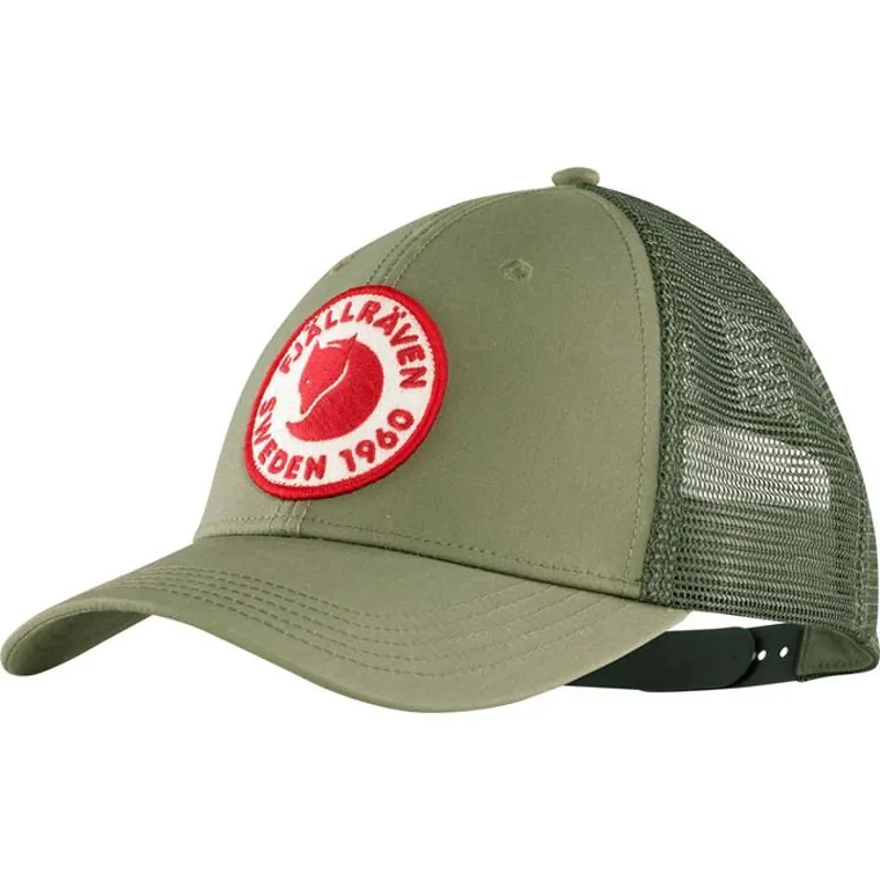Fjallraven 1960 Logo Långtradarkeps Cap in Green