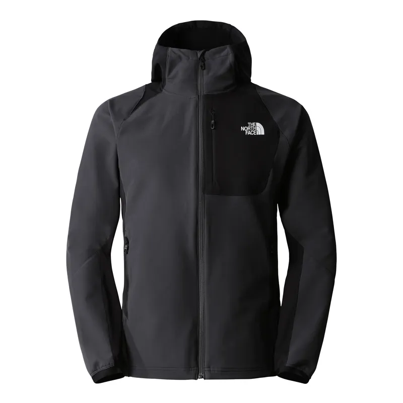 The North Face AO Softshell Men's Hoodie in Asphalt Grey/ TNF Black