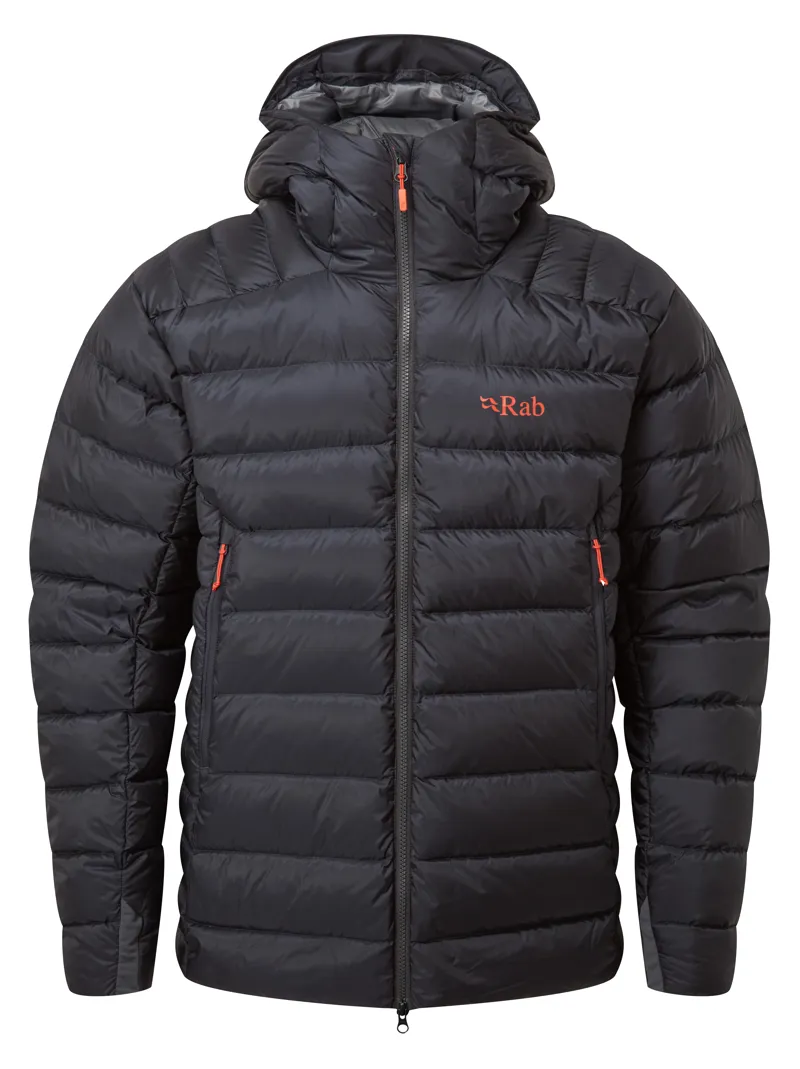 Rab Electron Pro Jacket in Beluga with Red Logo-1