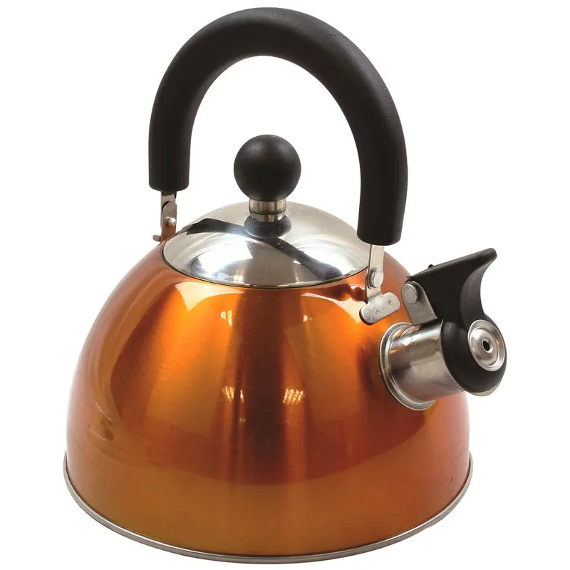 Highlander 2L Deluxe Whistling Kettle in Orange