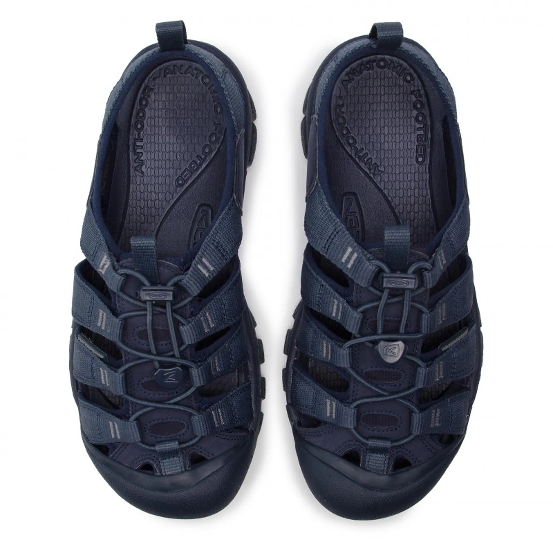 Keen Mens  Newport H2 Blue Outdoor Sandals with Black Soles Keen Newport H2 Sandal Navy Blue – 2BigFeet main image 2