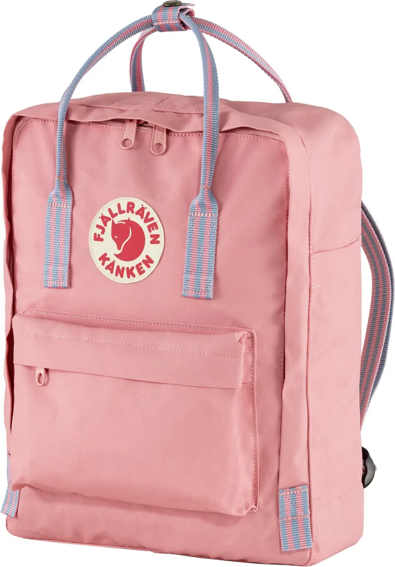Fjallraven Kanken in Pink/Long Stripes-1