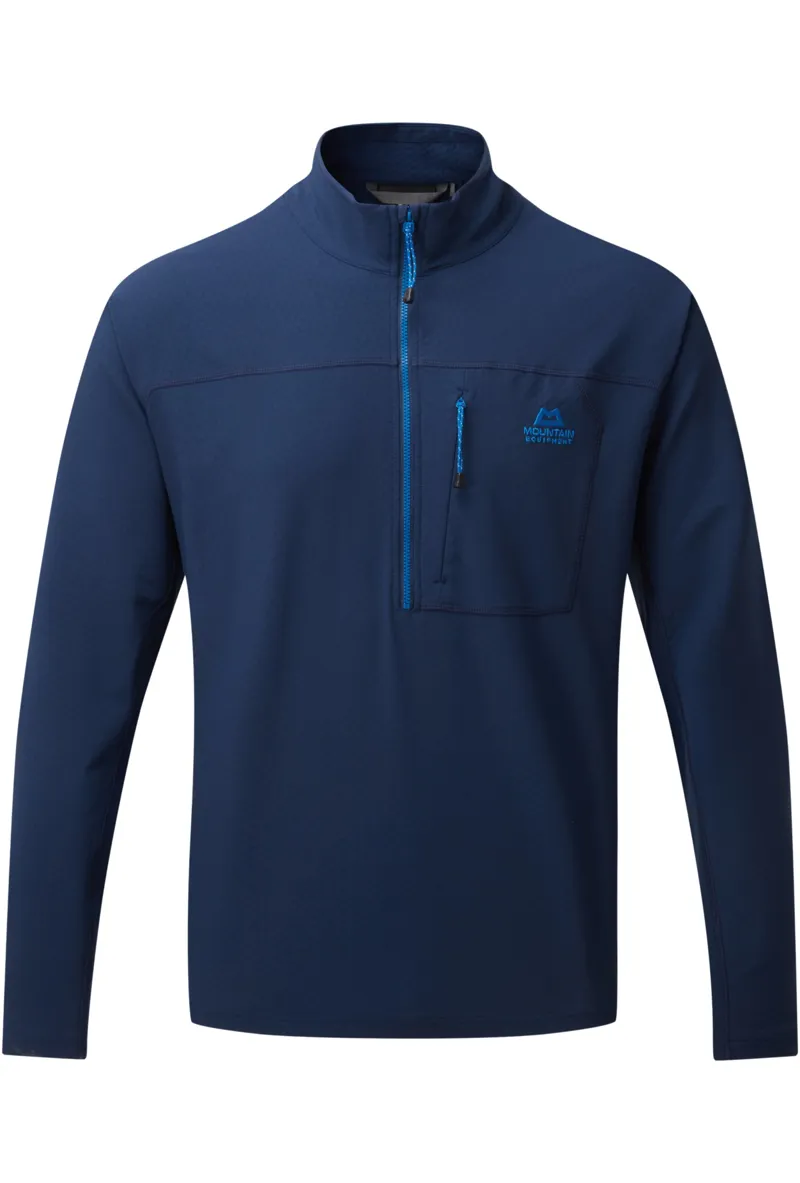 Mountain Equipment Men s Arrow 1 4 Zip in Medieval Blue