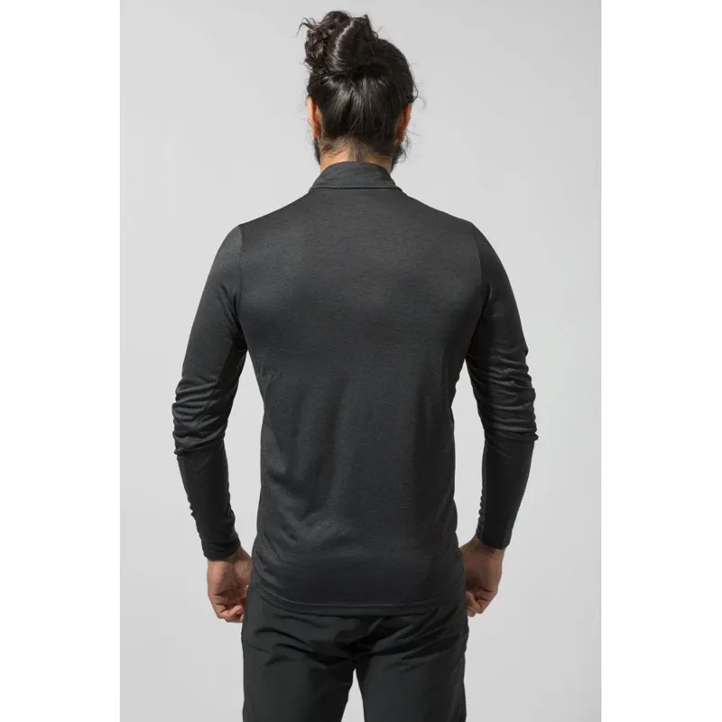 Montane Dart Zip-Neck T-Shirt in Black-4