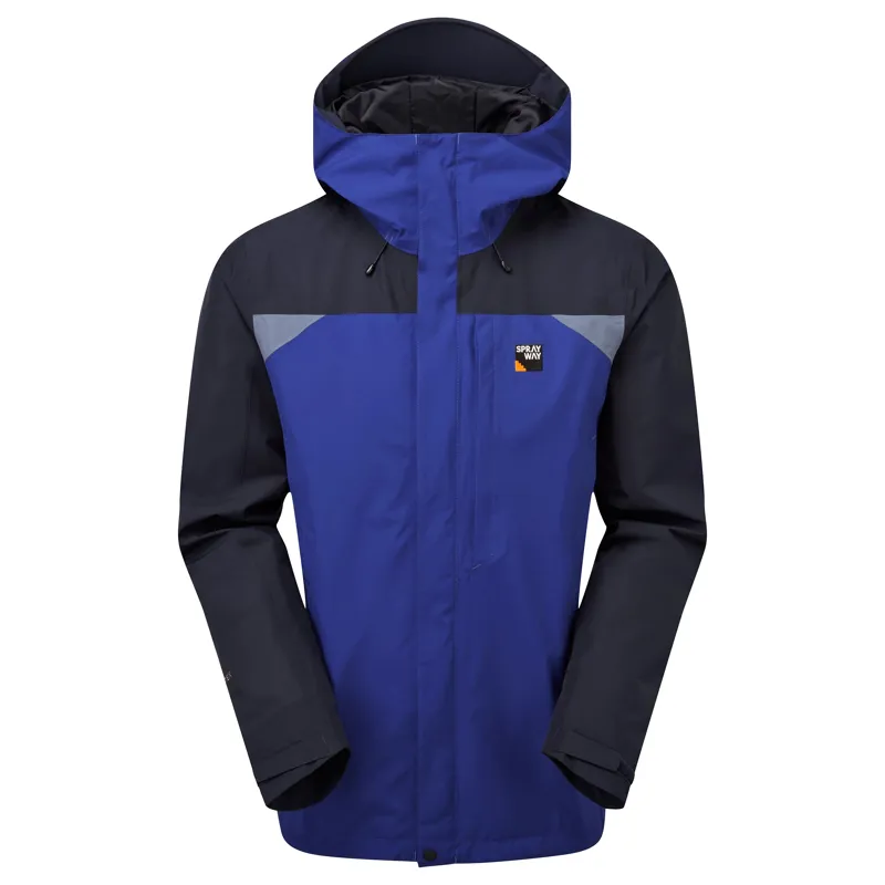 Sprayway Reaction Long Mens Waterproof Jacket in Cobalt Blazer
