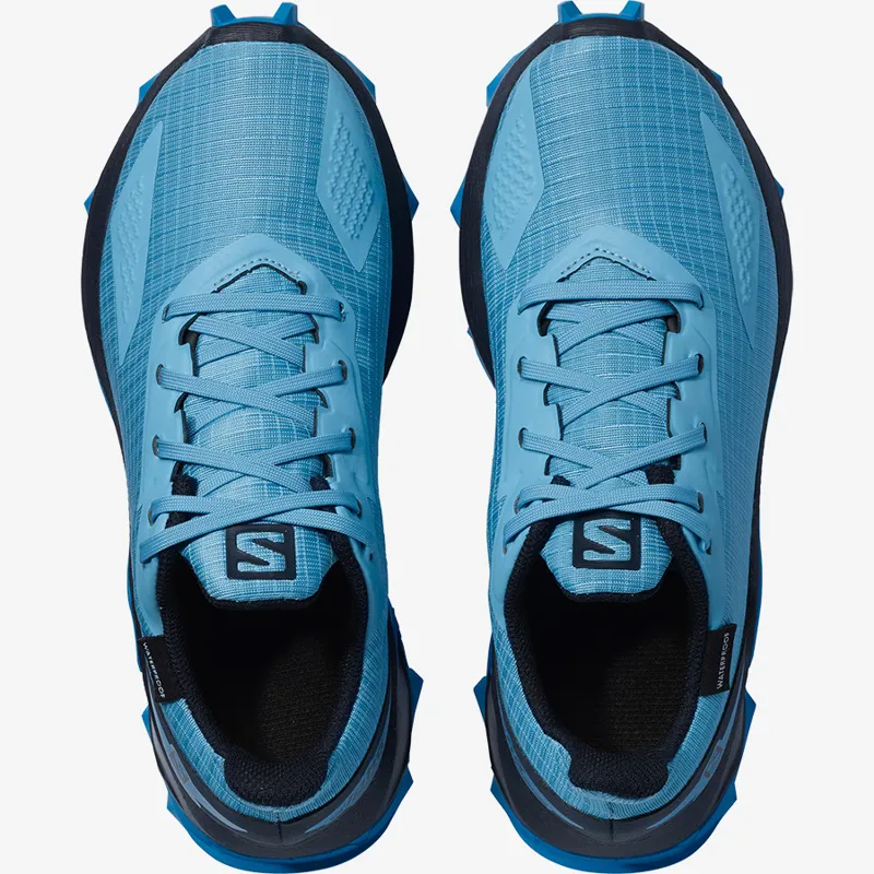 Salomon Alphacross Blast Junior Waterproof in Eth Blue/ Navy / Indigo-2
