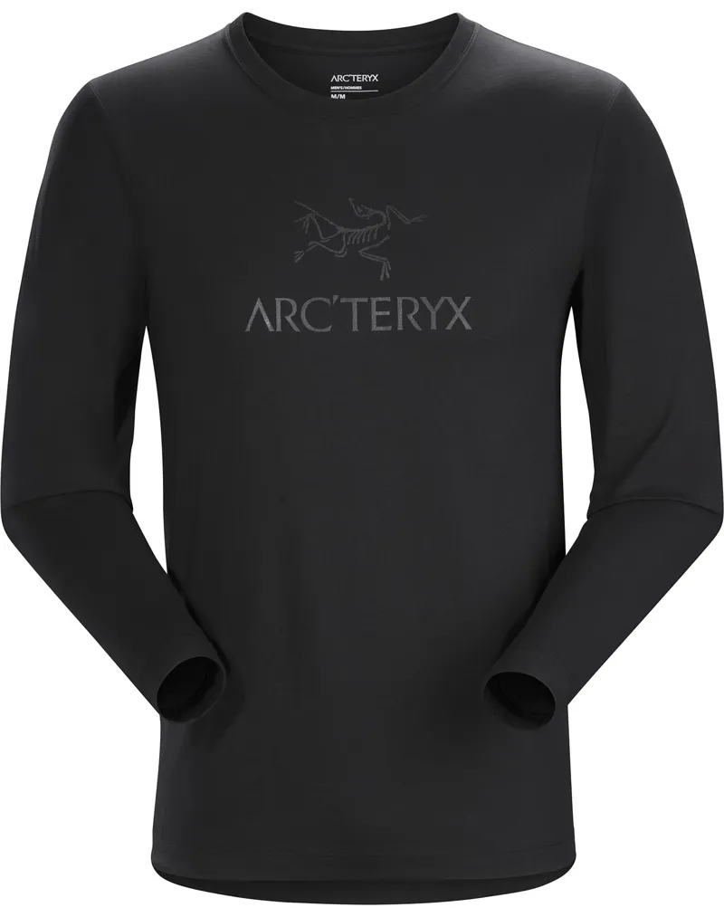 ARCTERYX MENS ARC WORD T SHIRT LS BLACK