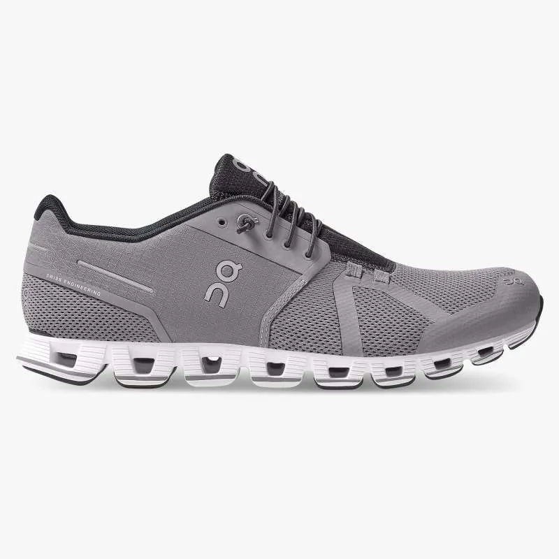 On Running Cloud Mens Trainers in Zinc/White