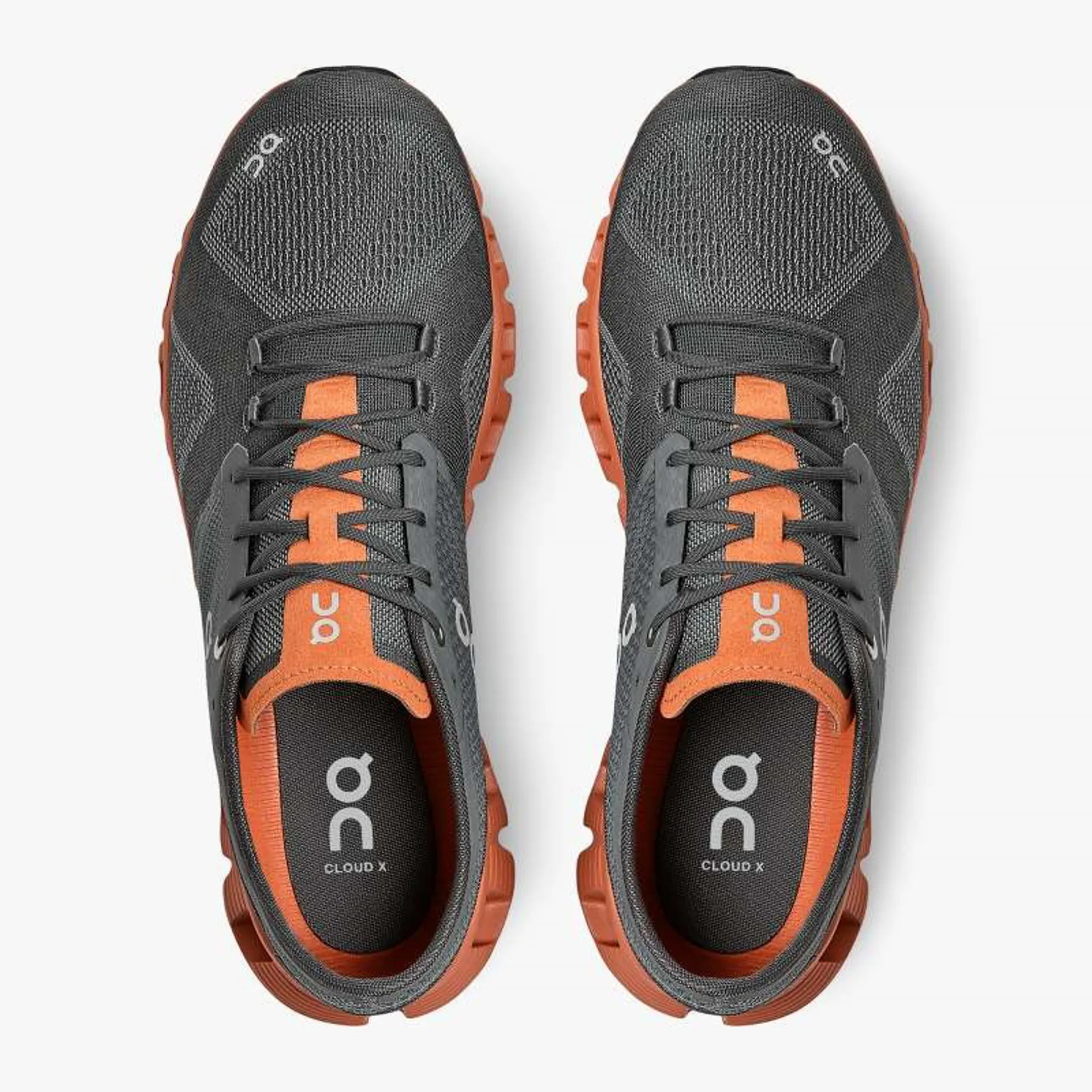 On Cloud Men’s Rust Orange and Gray Trail Running Hiking Shoes Size 8 On Cloud X Orange for sale | eBay main image 3