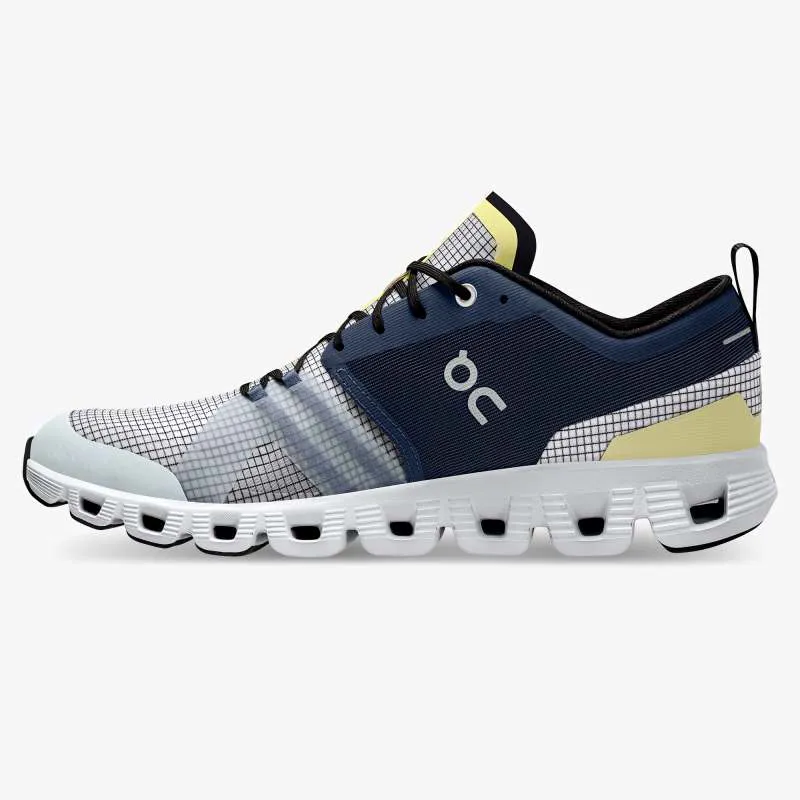 On Running Cloud X Shift Mens Trainers in Denim/White-4