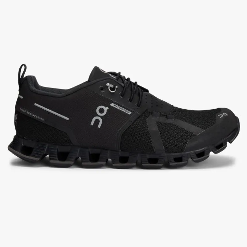 On Running Womens Cloud Waterproof Black/Lunar