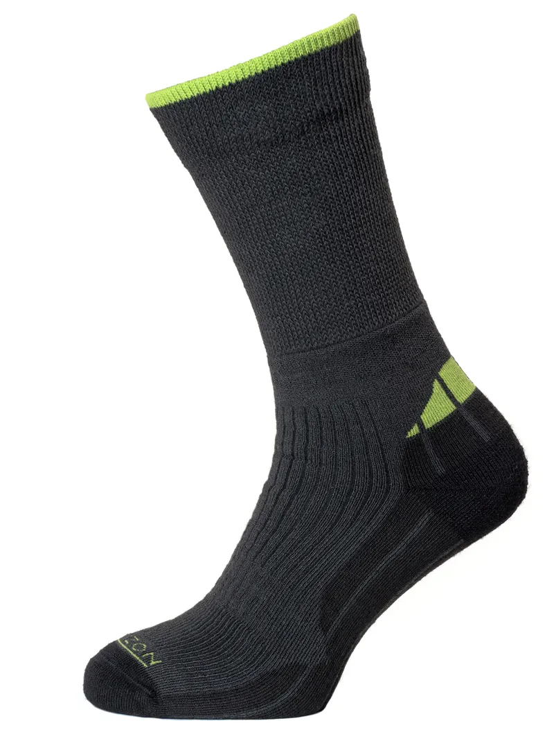 Horizon Performance Coolmax Hiker Sock in Charcoal/Apple