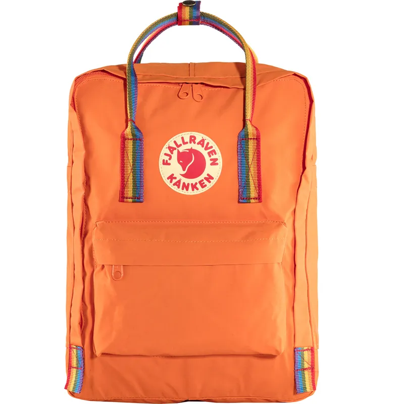 FJALLRAVEN KANKEN RAINBOW BURNT ORANGE-RAINBOW PATTERN