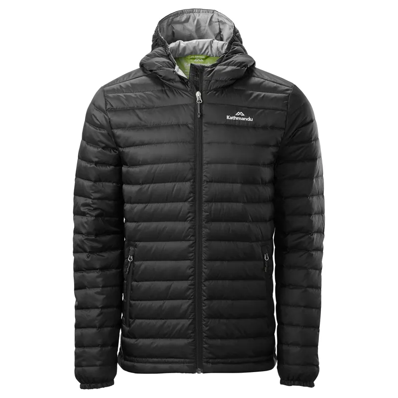 KATHMANDU MENS HELI HOODED DOWN JACKET BLACK