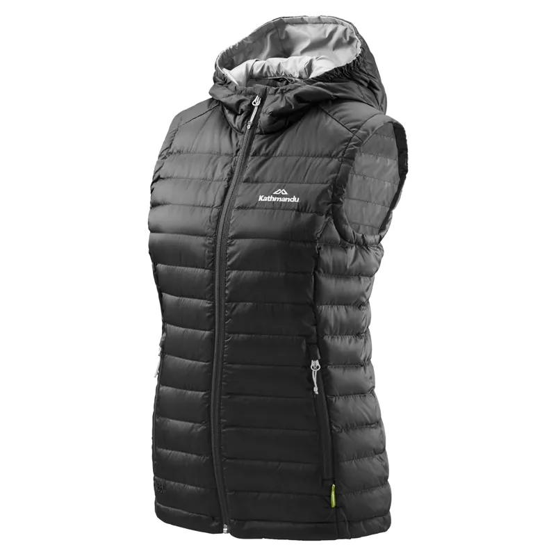 KATHMANDU WOMENS HELI DOWN VEST V2 BLACK-1