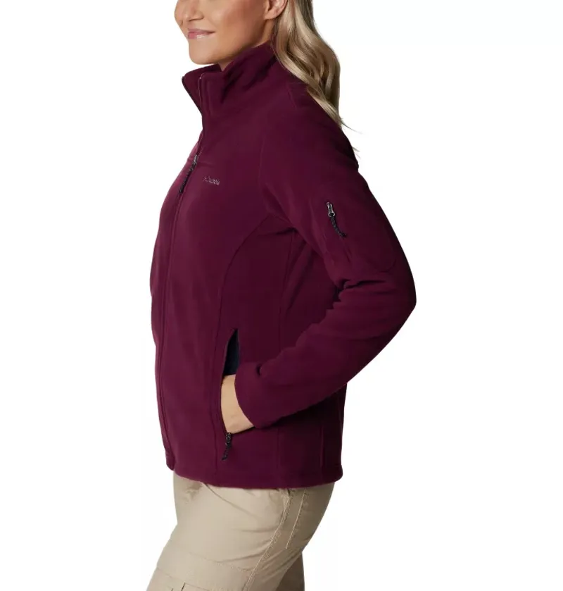 Columbia Fast Trek II Womens Fleece Jacket in Marionberry-2