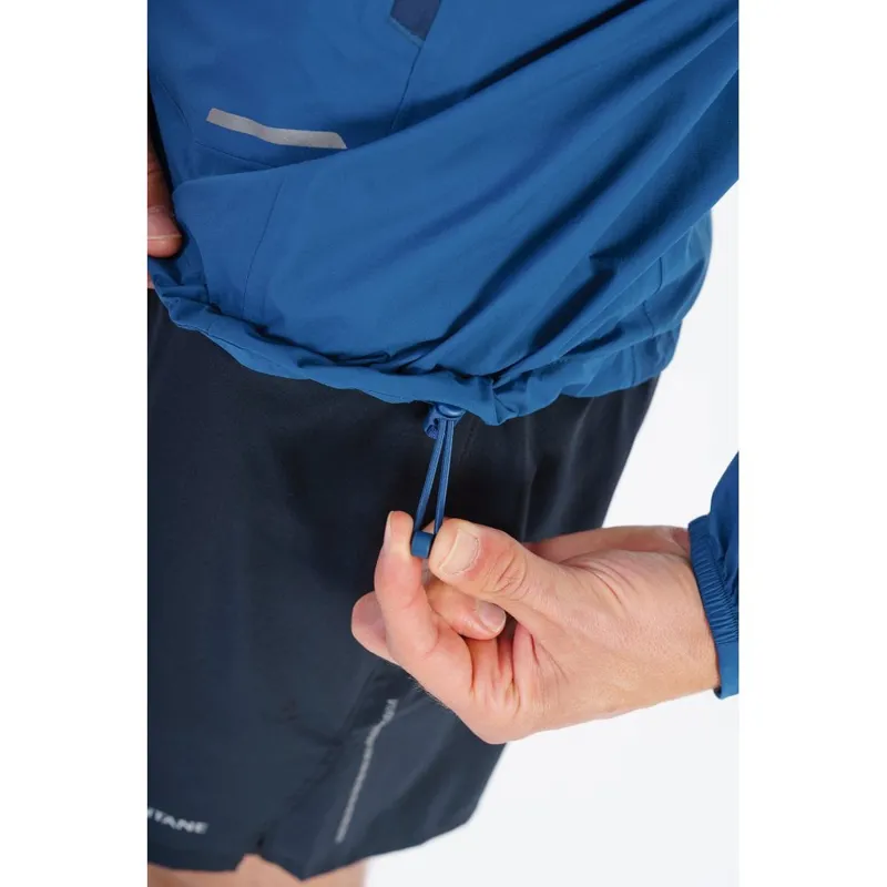 Montane Minimus Stretch Ultra Waterproof Jacket in Narwhal Blue-8
