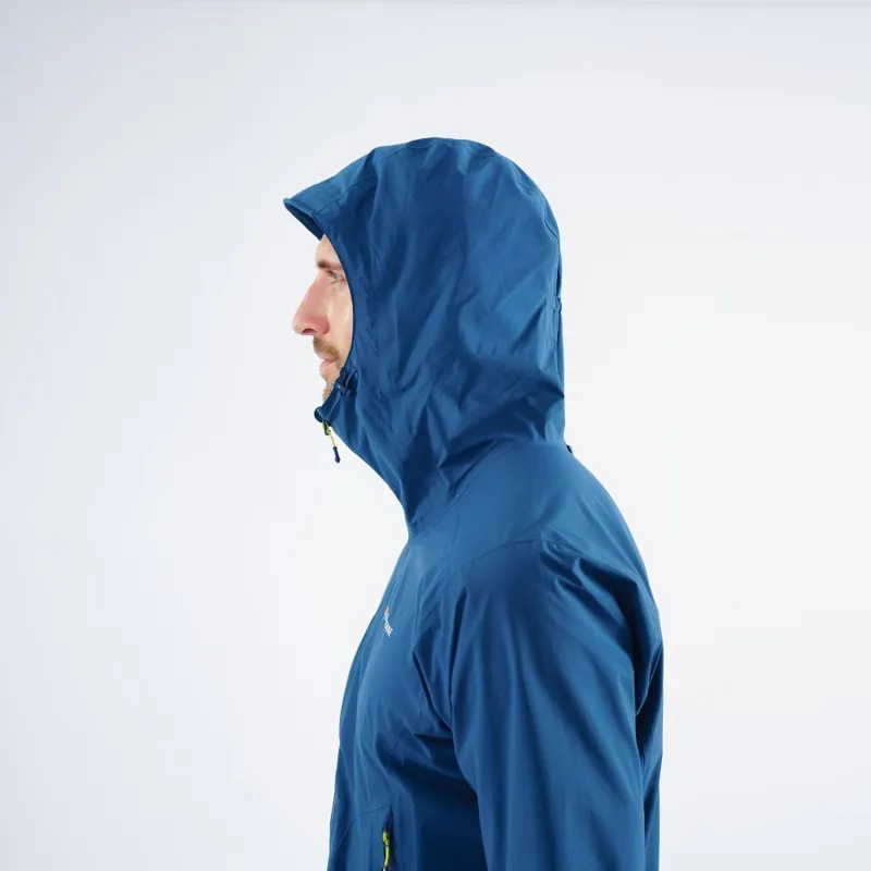 Montane Minimus Stretch Ultra Waterproof Jacket in Narwhal Blue-13