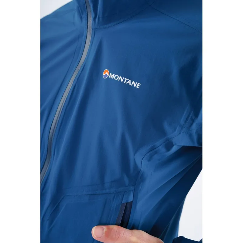 Montane Minimus Stretch Ultra Waterproof Jacket in Narwhal Blue-7