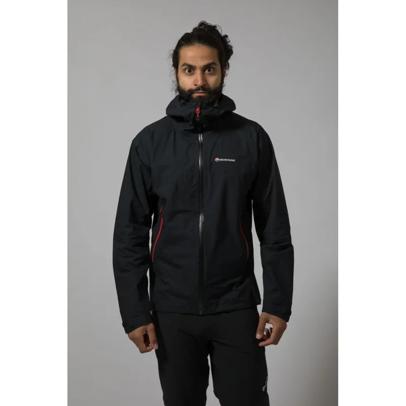 Montane Pac Plus Mens Waterproof Jacket in Black-1