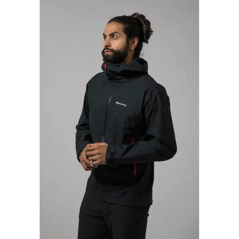 Montane Pac Plus Mens Waterproof Jacket in Black-2