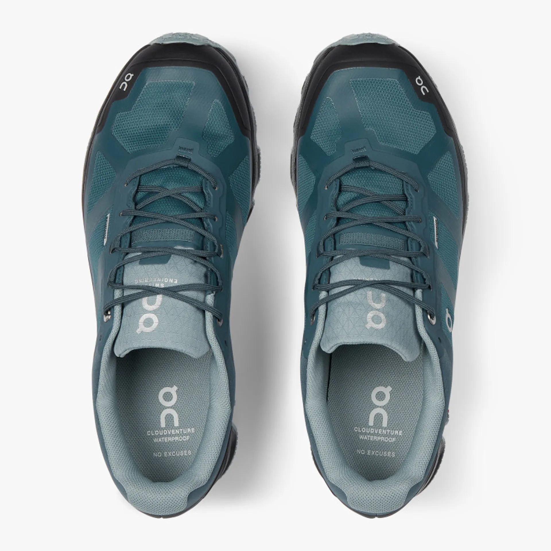On Cloud Cloudventure Waterproof Trail Shoes In Storm/Cobble ON MENS CLOUDVENTURE WATERPROOF RUNNING SHOES STORM/COBBLE main image 3