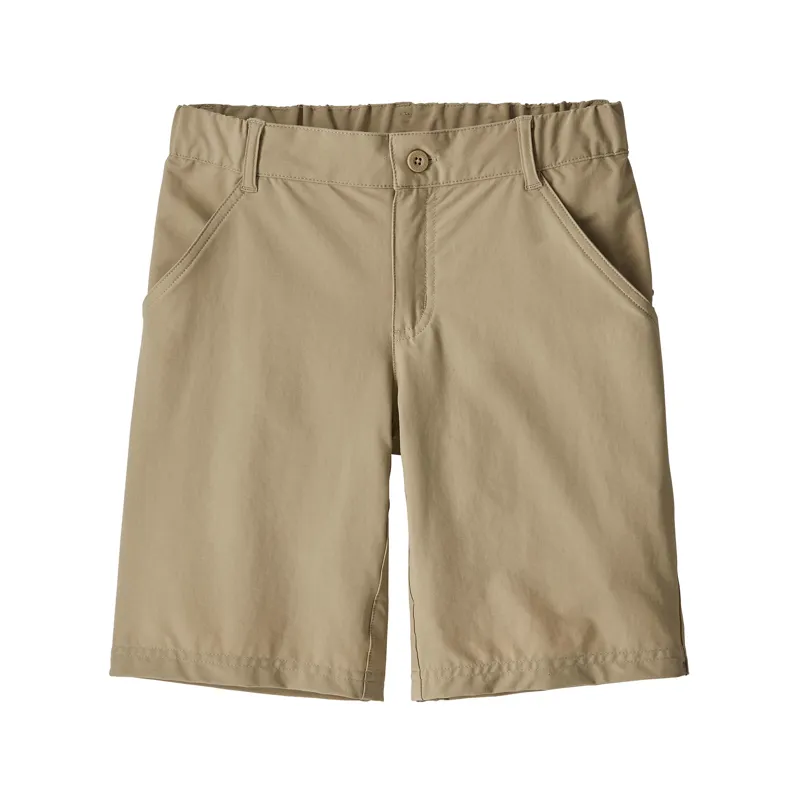 Patagonia Sunrise Kids Trail Shorts in El Cap Khaki
