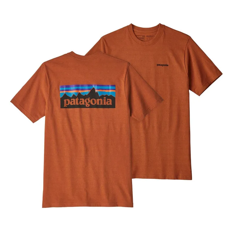 PATAGONIA MENS P-6 LOGO RESPONSIBILI-TEE COPPER ORE